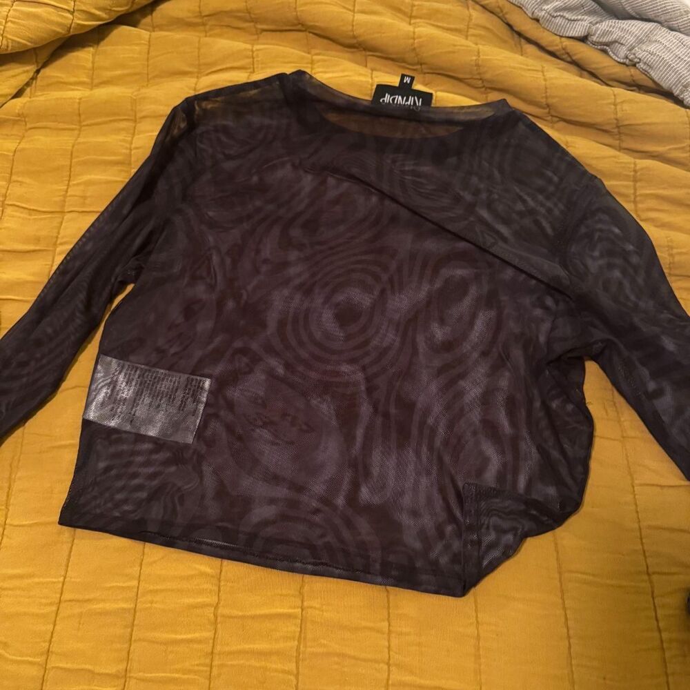 Ripndip Women's Black and Grey Blouse